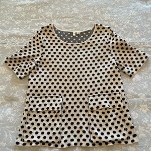 Anthropologie MOTH Polka Dot Women's Top cotton size Large